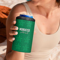 Custom Morocco Football 4 in 1 Can Cooler Tumbler Sir Sir Sir