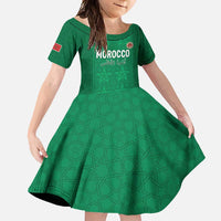 Custom Morocco Football Family Matching Summer Maxi Dress and Hawaiian Shirt Sir Sir Sir