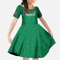 Custom Morocco Football Kid Short Sleeve Dress Sir Sir Sir