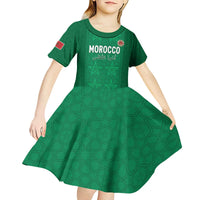Custom Morocco Football Kid Short Sleeve Dress Sir Sir Sir