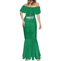 Custom Morocco Football Mermaid Dress Sir Sir Sir