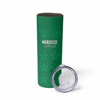 Custom Morocco Football Skinny Tumbler Sir Sir Sir