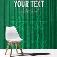 Custom Morocco Football Window Curtain Sir Sir Sir