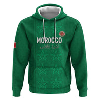 Custom Morocco Football Zip Hoodie Sir Sir Sir