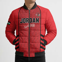 Custom Jordan Football 2026 Bomber Puffer Jacket Desert Falcons Rising - Red