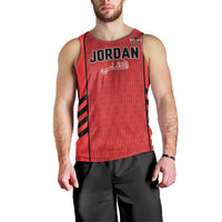 Custom Jordan Football 2026 Men Tank Top Desert Falcons Rising - Red