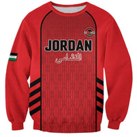 Custom Jordan Football 2026 Sweatshirt Desert Falcons Rising - Red