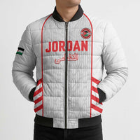 Custom Jordan Football 2026 Bomber Puffer Jacket Desert Falcons Rising - White