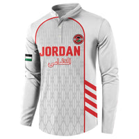 Custom Jordan Football 2026 Button Sweatshirt Desert Falcons Rising - White