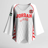 Custom Jordan Football 2026 Kimono Sleeve Blouse Desert Falcons Rising - White