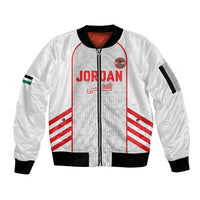 Custom Jordan Football 2026 Sleeve Zip Bomber Jacket Desert Falcons Rising - White