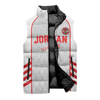 Custom Jordan Football 2026 Sleeveless Puffer Jacket Desert Falcons Rising - White
