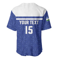 Custom Uzbekistan Football 2026 Baseball Jersey White Wolves Rising