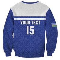 Custom Uzbekistan Football 2026 Sweatshirt White Wolves Rising