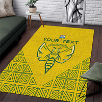 Custom Rwanda Football Area Rug Amavubi Oyeee!