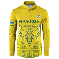 Custom Rwanda Football Button Sweatshirt Amavubi Oyeee!