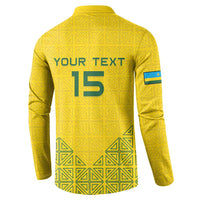Custom Rwanda Football Button Sweatshirt Amavubi Oyeee!