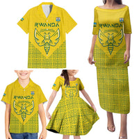 Custom Rwanda Football Family Matching Puletasi and Hawaiian Shirt Amavubi Oyeee!