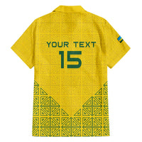 Custom Rwanda Football Family Matching Puletasi and Hawaiian Shirt Amavubi Oyeee!