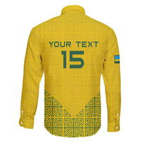 Custom Rwanda Football Family Matching Short Sleeve Bodycon Dress and Hawaiian Shirt Amavubi Oyeee!