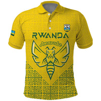 Custom Rwanda Football Polo Shirt Amavubi Oyeee!