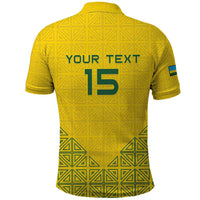 Custom Rwanda Football Polo Shirt Amavubi Oyeee!