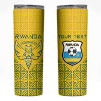 Custom Rwanda Football Skinny Tumbler Amavubi Oyeee!