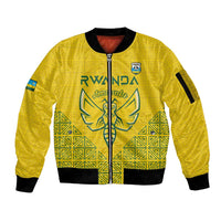 Custom Rwanda Football Sleeve Zip Bomber Jacket Amavubi Oyeee!