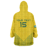 Custom Rwanda Football Wearable Blanket Hoodie Amavubi Oyeee!