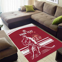 Custom Latvia Hockey Area Rug Latvija Latvija