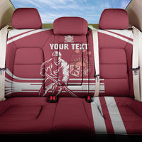 Custom Latvia Hockey Back Car Seat Cover Latvija Latvija