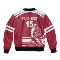 Custom Latvia Hockey Bomber Jacket Latvija Latvija