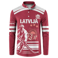 Custom Latvia Hockey Button Sweatshirt Latvija Latvija