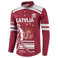 Custom Latvia Hockey Button Sweatshirt Latvija Latvija