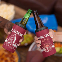 Custom Latvia Hockey 4 in 1 Can Cooler Tumbler Latvija Latvija