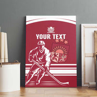 Custom Latvia Hockey Canvas Wall Art Latvija Latvija