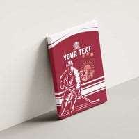 Custom Latvia Hockey Canvas Wall Art Latvija Latvija