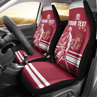 Custom Latvia Hockey Car Seat Cover Latvija Latvija