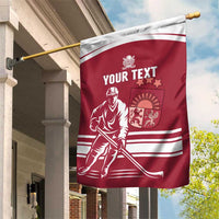 Custom Latvia Hockey Garden Flag Latvija Latvija