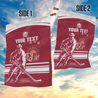 Custom Latvia Hockey Garden Flag Latvija Latvija
