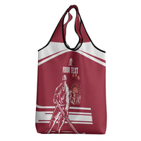 Custom Latvia Hockey Grocery Bag Latvija Latvija