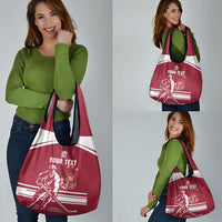 Custom Latvia Hockey Grocery Bag Latvija Latvija