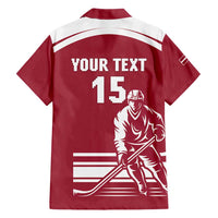 Custom Latvia Hockey Hawaiian Shirt Latvija Latvija