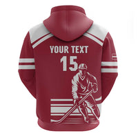 Custom Latvia Hockey Hoodie Latvija Latvija