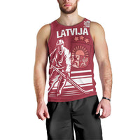 Custom Latvia Hockey Men Tank Top Latvija Latvija