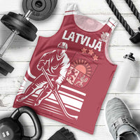 Custom Latvia Hockey Men Tank Top Latvija Latvija