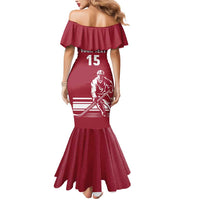 Custom Latvia Hockey Mermaid Dress Latvija Latvija