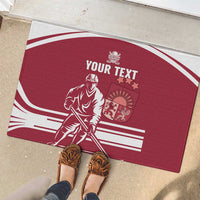 Custom Latvia Hockey Rubber Doormat Latvija Latvija