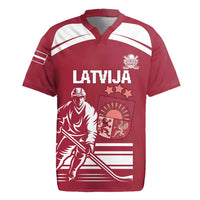Custom Latvia Hockey Rugby Jersey Latvija Latvija