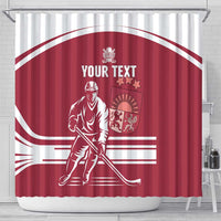 Custom Latvia Hockey Shower Curtain Latvija Latvija